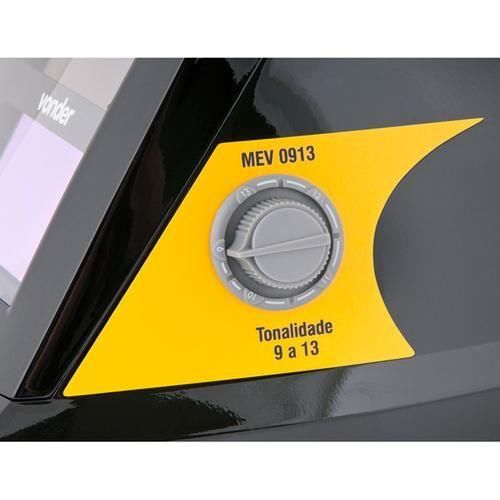 M�scara de solda com escurecimento autom�tico tonalidade 9 a 13 - MEV0913