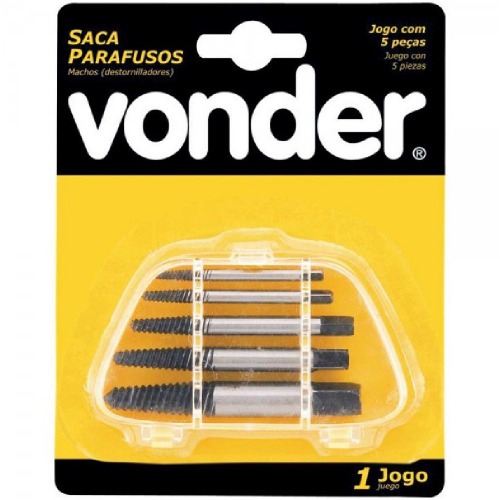 Jogo de saca parafusos com 5 pe�as