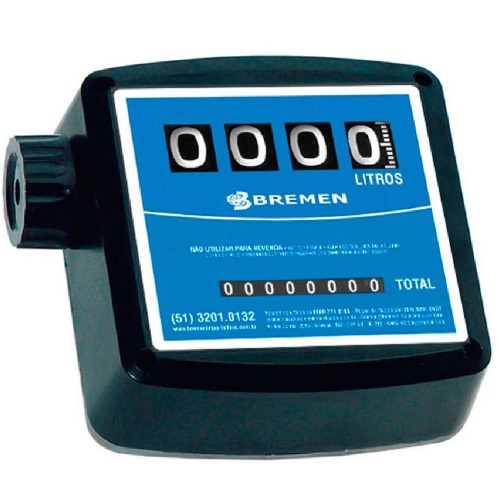 Medidor mec�nico para �leo diesel 20 a 120 L/min 4 d�gitos - BRE44