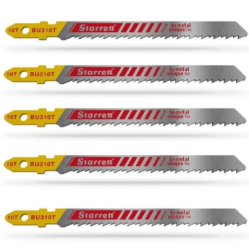 L�mina serra tico tico 75 mm 10 dentes bimetal para madeira 5 pe�as - BU310T