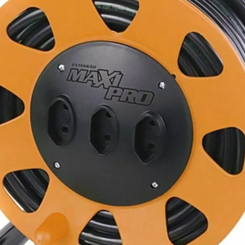 Extens�o el�trica 20 metros 2 x 2,50 mm 2P 20A com carretel - MAXIPRO