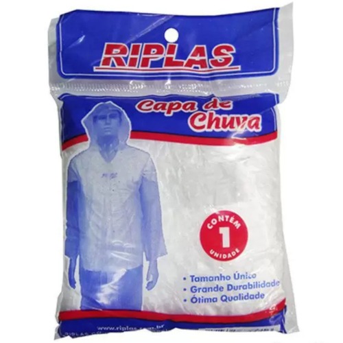 Kit 30 Capas de chuva descartáveis transparentes - B2W021 Kit 30 Capas de chuva descartáveis transparentes - B2W021