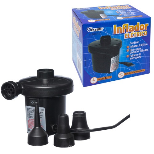 Inflador elétrico 150 watts infla e desinfla 110V Inflador elétrico 150 watts infla e desinfla 110V