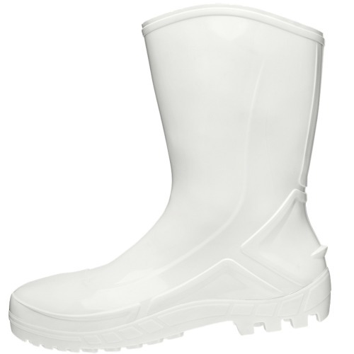 Bota de PVC branca cano m�dio com forro - 110VFLEXF BR