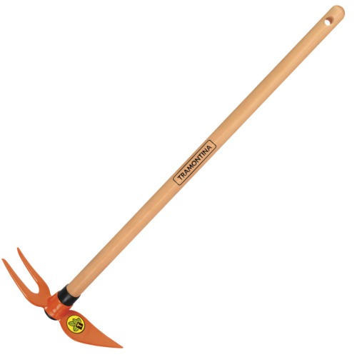 Sacho cora��o duas pontas com cabo de madeira 60 cm