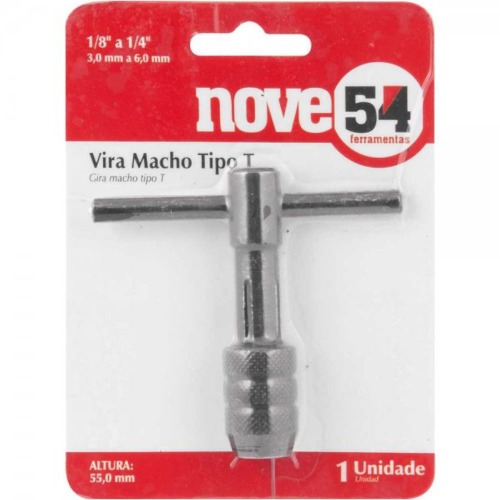 Vira macho tipo T 55 mm 1/8 Vira macho tipo T 55 mm 1/8