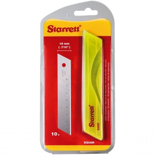 Cartela de lâminas para estilete 18 mm 10 peças - KS06R Cartela de lâminas para estilete 18 mm 10 peças - KS06R