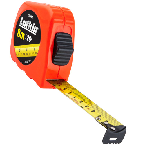 Trena com fita de aço 25,4 mm x 8 m com trava Trena com fita de aço 25,4 mm x 8 m com trava