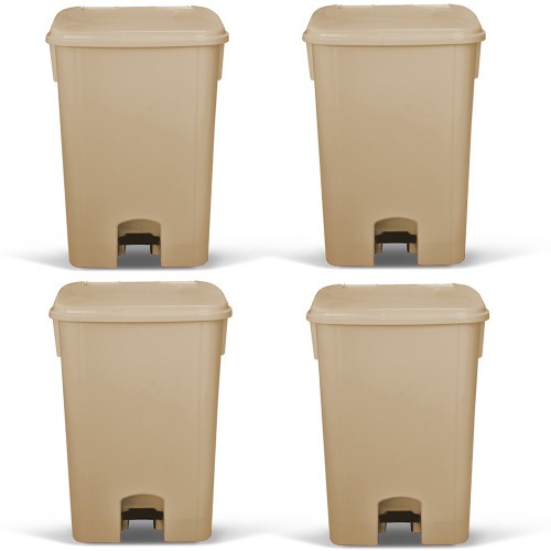 Cesto coletor de lixo 15L com pedal 4 pe�as - MVCP15