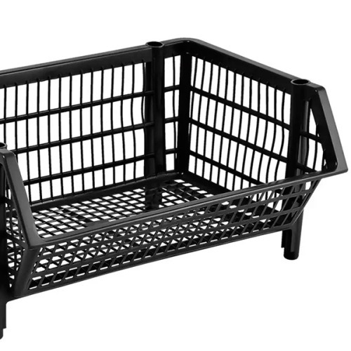 Cesto expositor plástico empilhável 41 x 27 x 57 cm COMPT 2 peças Cesto expositor plástico empilhável 41 x 27 x 57 cm COMPT 2 peças