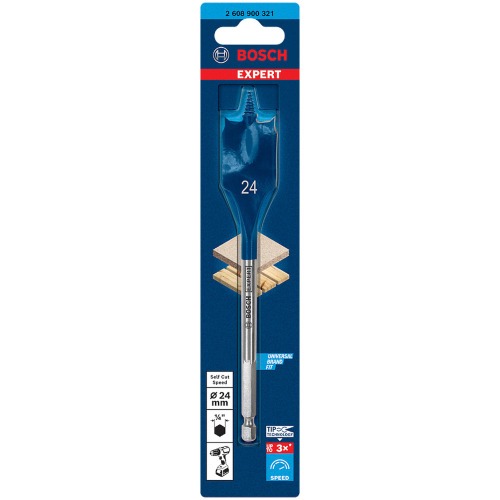 Broca chata para madeira 24 x 152 mm - Self Cut Speed