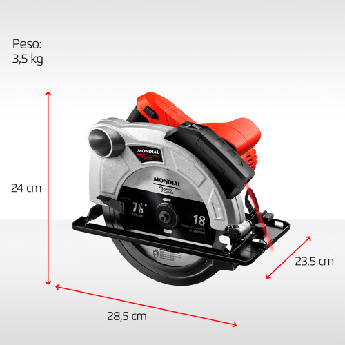 Serra circular para madeira 7.1/4