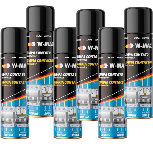 Kit 6 Limpa contato el�trico spray 300 ml - W-Max