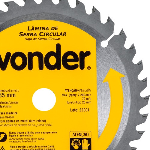 Disco de serra para madeira 185 x 20 mm 36 dentes