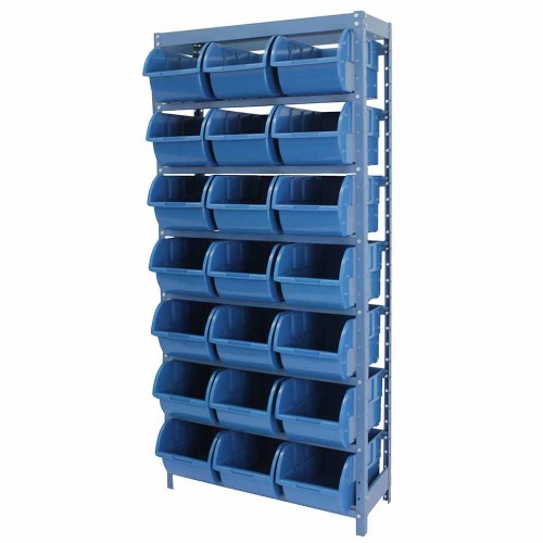 Estante met�lica com 21 gavetas n�7 azul - NE21/7A