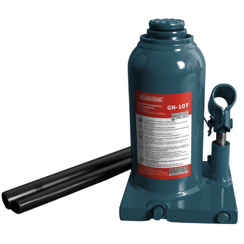 Macaco hidráulico tipo garrafa capacidade 10 toneladas - GN-10T Macaco hidráulico tipo garrafa capacidade 10 toneladas - GN-10T