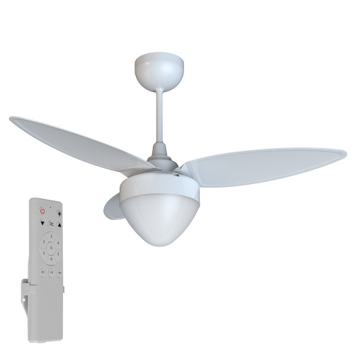 Ventilador de teto 3 pás Inverter com controle remoto branco - Aires 110V/220V Ventilador de teto 3 pás Inverter com controle remoto branco - Aires 110V/220V