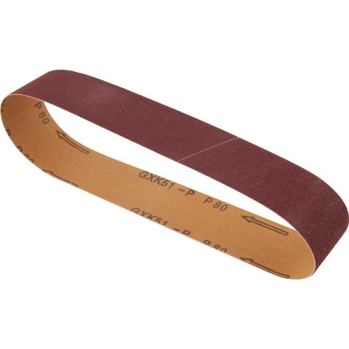 Cinta de lixa 50 mm x 686 mm G 80 com 5 peças Cinta de lixa 50 mm x 686 mm G 80 com 5 peças