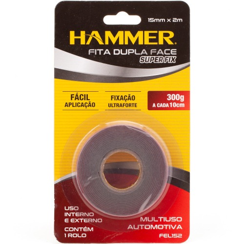 Fita dupla face multiuso automotiva 15mm x 2m - FEL-152