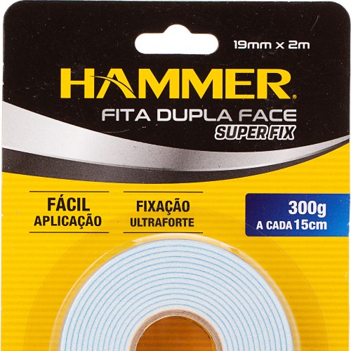 Fita dupla face espuma 19mm x 2m FDF-192