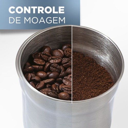 Moedor de caf� e gr�os el�trico 220W em a�o inox Gourmand Gris - MG200  110V