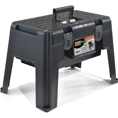 Banqueta pl�stica com compartimento multiuso - 25833