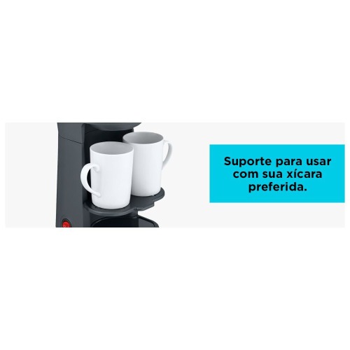 Cafeteira elétrica individual 600W com copo térmico 400 ml Freestyle - CM01 220V Cafeteira elétrica individual 600W com copo térmico 400 ml Freestyle - CM01 220V