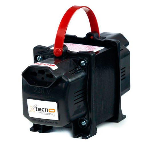 Transformador de voltagem 1010VA tomada tripolar 10A bivolt - Tecno  110V/220V