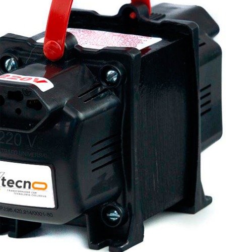 Transformador de voltagem 1500 VA tomada tripolar 10A bivolt - Tecno 110V/220V Transformador de voltagem 1500 VA tomada tripolar 10A bivolt - Tecno 110V/220V