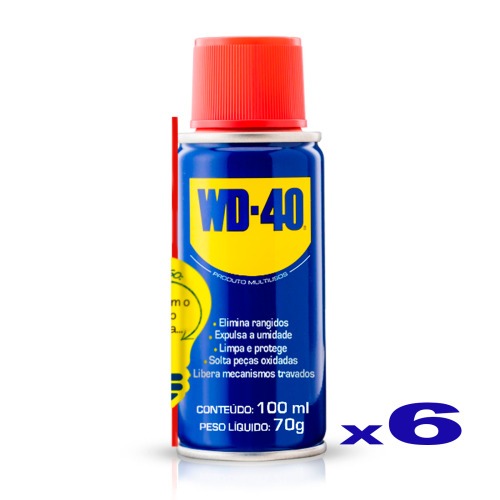 Kit 6 óleos lubrificante desengripante multiuso 100 ml - WD-40 Kit 6 óleos lubrificante desengripante multiuso 100 ml - WD-40