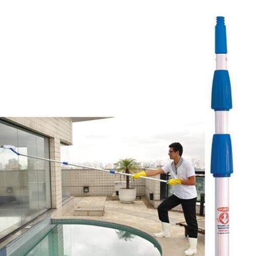 Extens�o telesc�pica de alum�nio com altura 2 a 6 m para limpeza de vidros - EX600