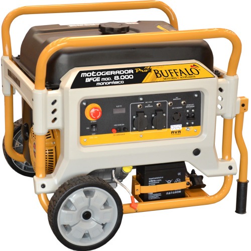Gerador de energia 8,0 Kva a gasolina partida el�trica monof�sico - BFGE 8000 Rental  110V/220V