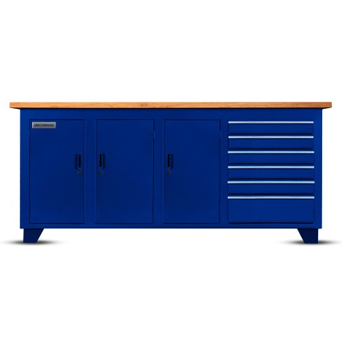 Bancada fechada com 6 gavetas e 3 portas - RLL-214