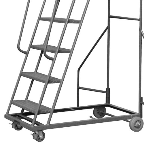 Escada plataforma de ferro 2,0 m 6 degraus + patamar - 58-A Escada plataforma de ferro 2,0 m 6 degraus + patamar - 58-A