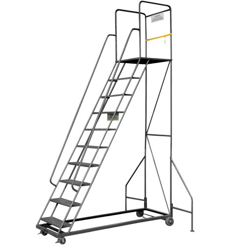 Escada plataforma de ferro 3,0 m 9 degraus + patamar - 58-C Escada plataforma de ferro 3,0 m 9 degraus + patamar - 58-C