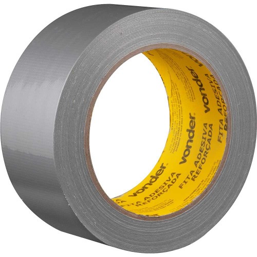 Fita adesiva refor�ada 50 mm x 25 m prata