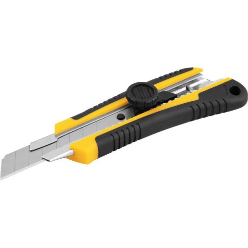 Estilete largo 18 mm emborrachado trava girat�ria - ES 180 