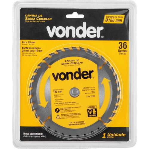 Disco de serra para madeira 180 mm x 20 mm 36 dentes Disco de serra para madeira 180 mm x 20 mm 36 dentes