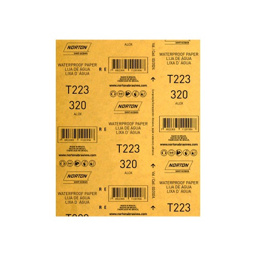 Folha de lixa D'�gua 225 x 275 mm - T223