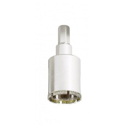Serra copo diamantada 32mm para furadeira com haste sextavada - 60106