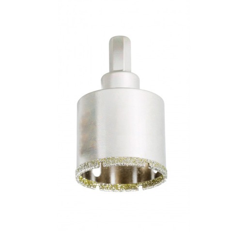 Serra copo diamantada 40mm para furadeira com haste sextavada - 60107
