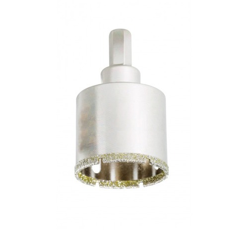 Serra copo diamantada 50mm para furadeira com haste sextavada - 60882