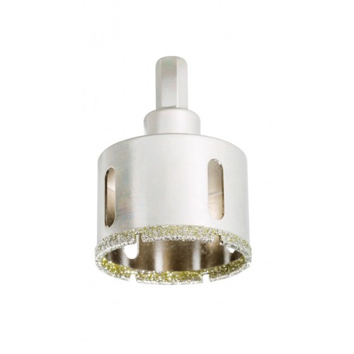 Serra copo diamantada 51mm para furadeira com haste sextavada - 60108