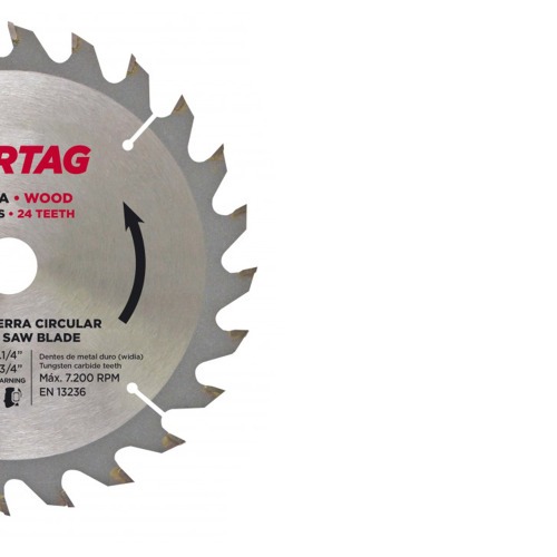 L�mina de serra circular para madeira 185mm 24 dentes - 60753