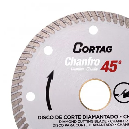 Disco diamantado 254 mm para corte chanfrado 45� para cer�mica e m�rmore - 62015