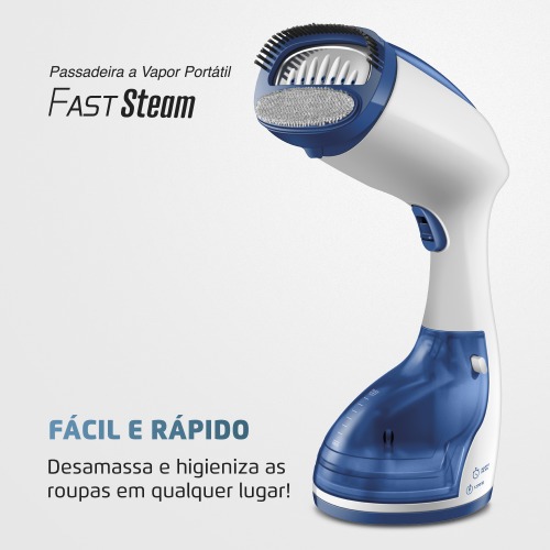Passadeira a vapor portátil 1270 watts Fast Steam - VP-09 110V Passadeira a vapor portátil 1270 watts Fast Steam - VP-09 110V