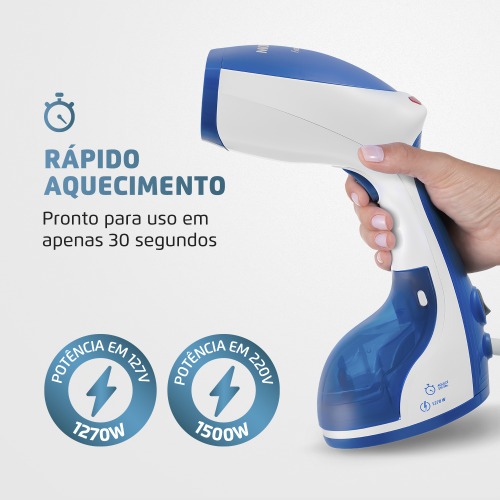 Passadeira a vapor portátil 1270 watts Fast Steam - VP-09 110V Passadeira a vapor portátil 1270 watts Fast Steam - VP-09 110V