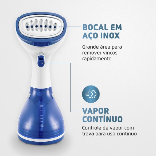 Passadeira a vapor portátil 1270 watts Fast Steam - VP-09 110V Passadeira a vapor portátil 1270 watts Fast Steam - VP-09 110V