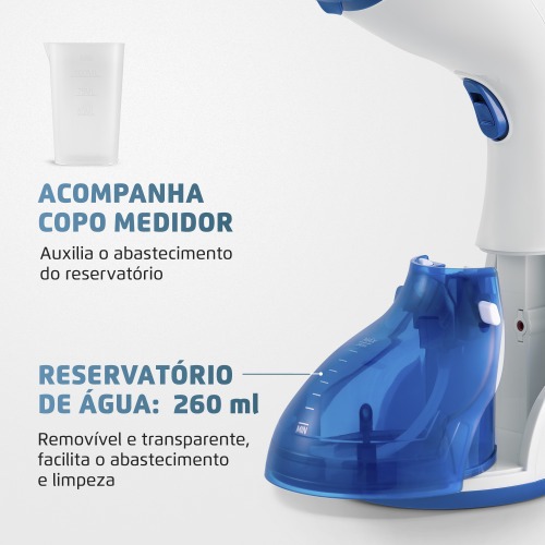 Passadeira a vapor portátil 1270 watts Fast Steam - VP-09 110V Passadeira a vapor portátil 1270 watts Fast Steam - VP-09 110V