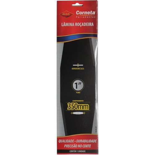 Lâmina para roçadeira 2 pontas 350 x 25,4 x 2 mm Lâmina para roçadeira 2 pontas 350 x 25,4 x 2 mm